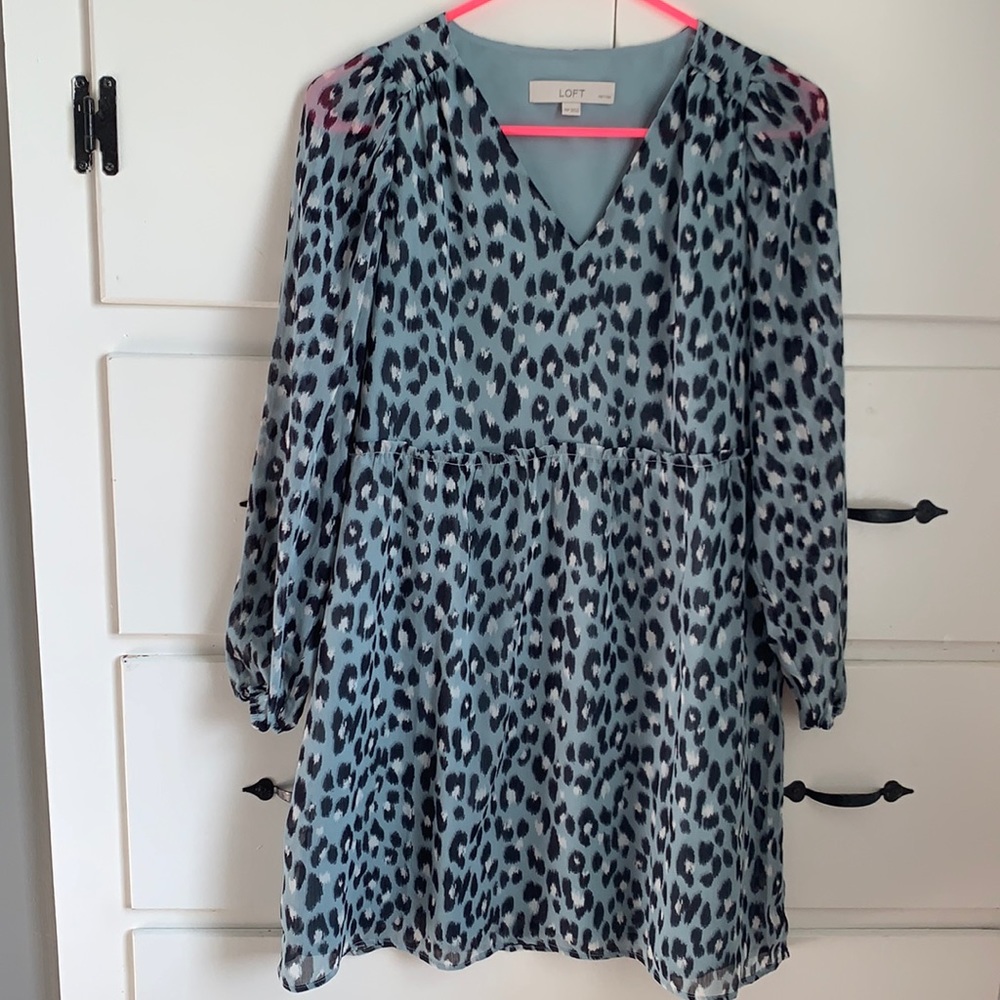 Loft Leopard Print Dress